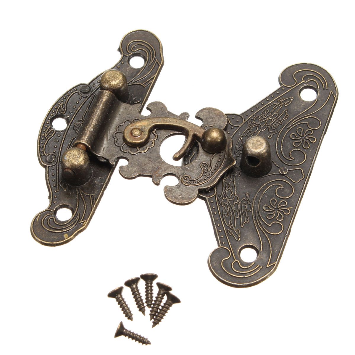 Antique-Retro-Decorative-Latch-Vintage-Wooden-Jewelry-Box-Drawer-Hasp-Pad-Chest-Lock-4-Sizes-1196757