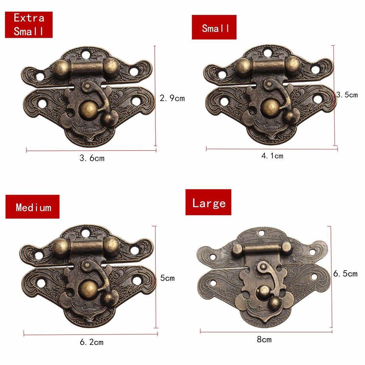 Antique-Retro-Decorative-Latch-Vintage-Wooden-Jewelry-Box-Drawer-Hasp-Pad-Chest-Lock-4-Sizes-1196757