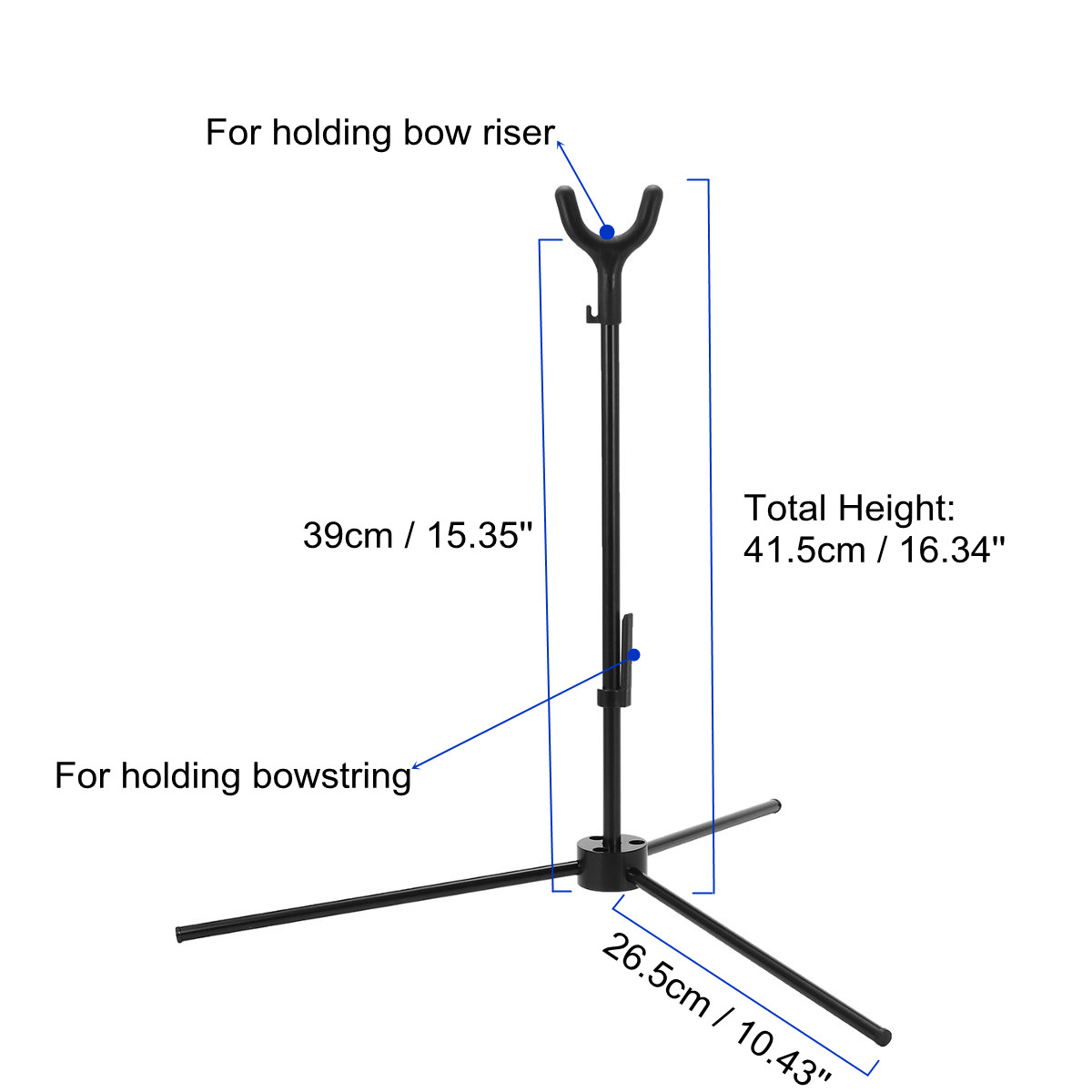 Archery-Recurve-Bow-Tripod-Stand-Folding-Collapsible-Portable-Bow-Holder-Rack-1554485
