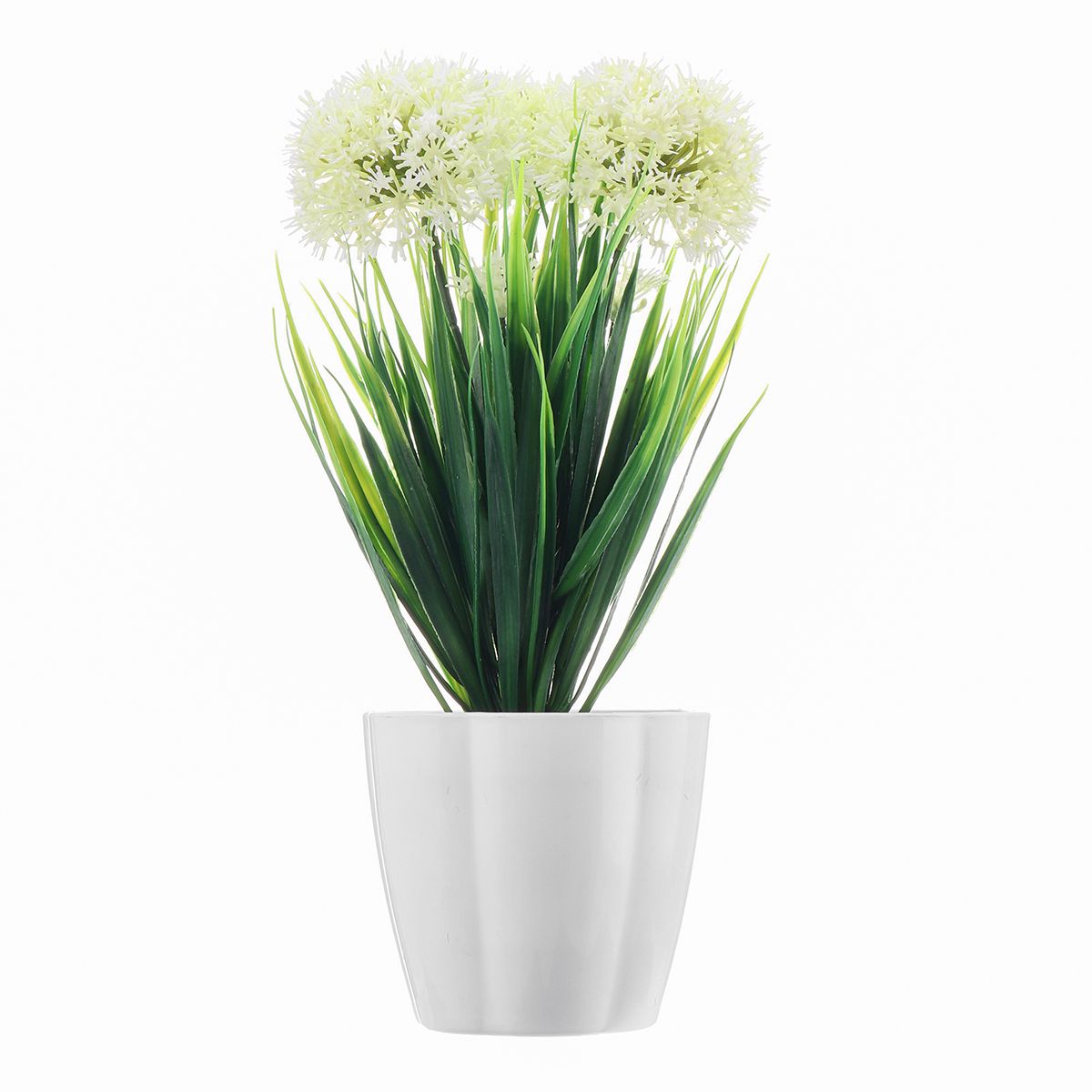 Artificial-Green-Leaf-Plants-Hydrangea-Plastic-Pot-Home-Garden-Decor-1684347