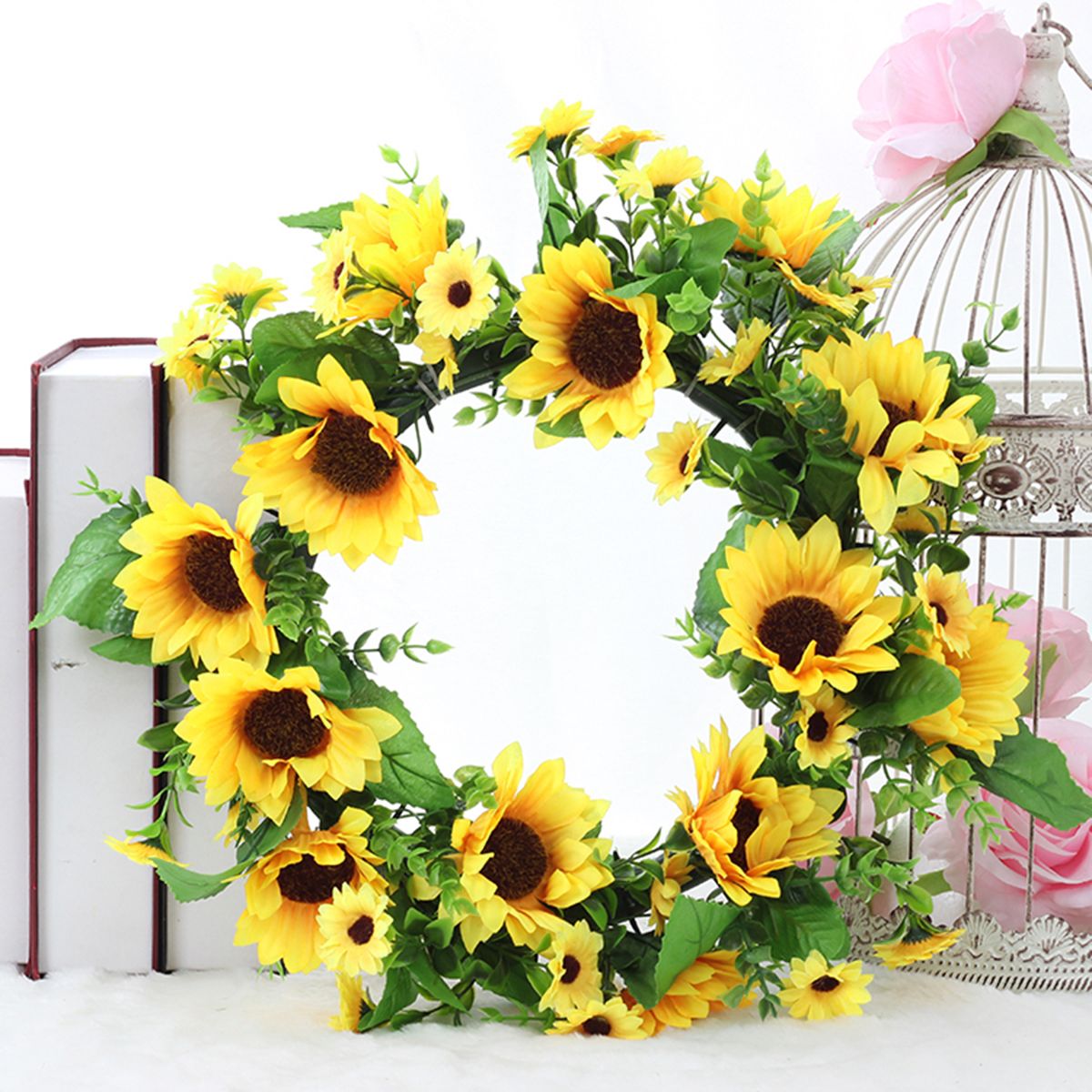 Artificial-Sunflower-Wreath-Flower-Wreath-Wall-Door-Wedding-Party-Home-Decorations-1448276