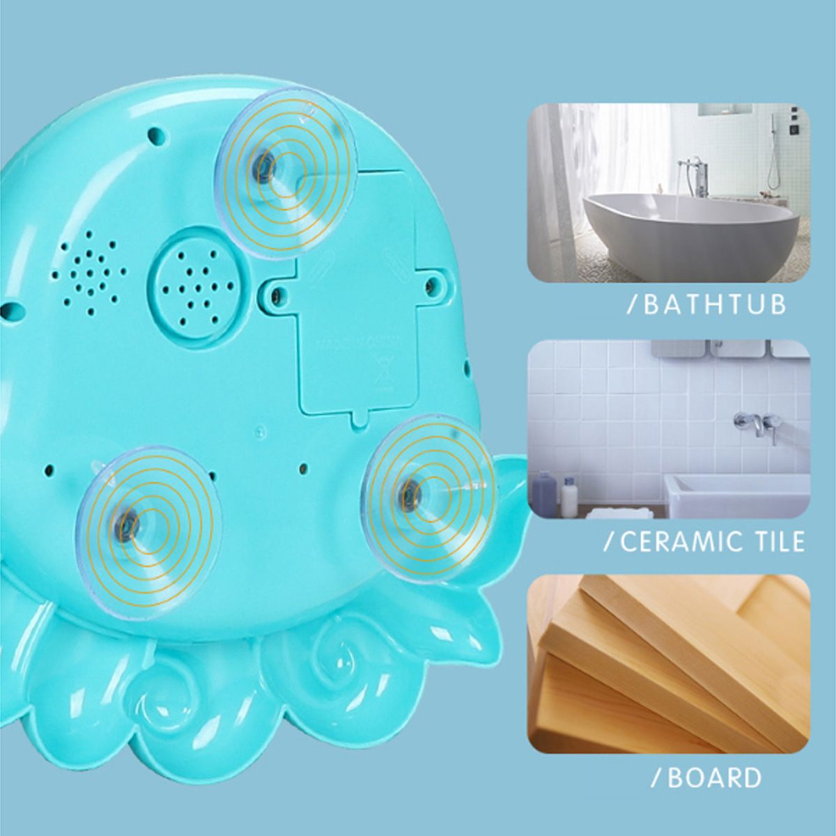 Bath-Water-Toys-Baby-Kids-Sucker-Octopus-Carton-MUSIC-Automatic-Bubble-Play-Fun-1645221