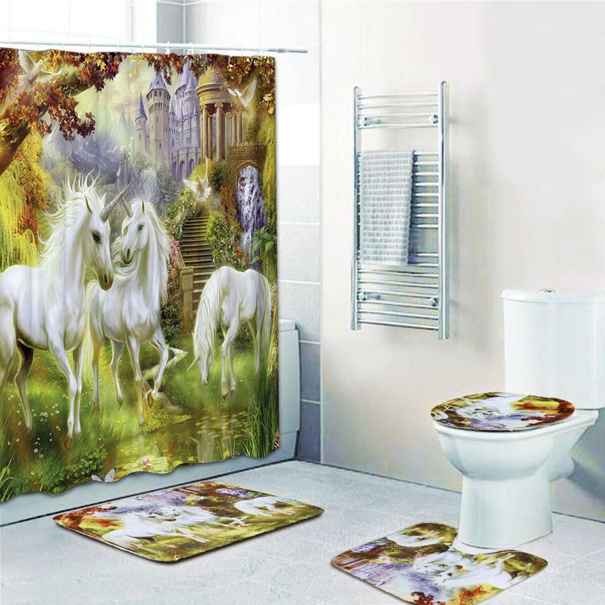 Bathroom-Non-Slip-Toilet-Lid-Seat-Cover-Bath-Mat-Pedestal-Rug-Shower-Curtain-Set-1638905