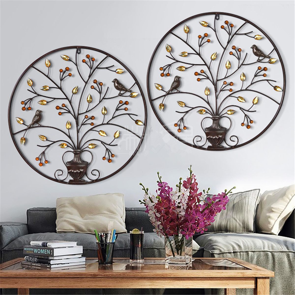 Birds-Tree-Iron-Sculpture-Ornament-Home-Room-Wall-Hanging-Decorations-1605156