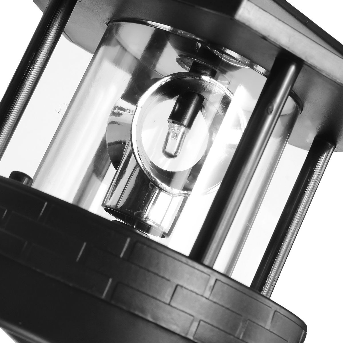 Black-LED-Solar-Powered-Lighthouse-360deg-Rotating-Light-Outdoor-Garden-Desk-Lamp-1576645