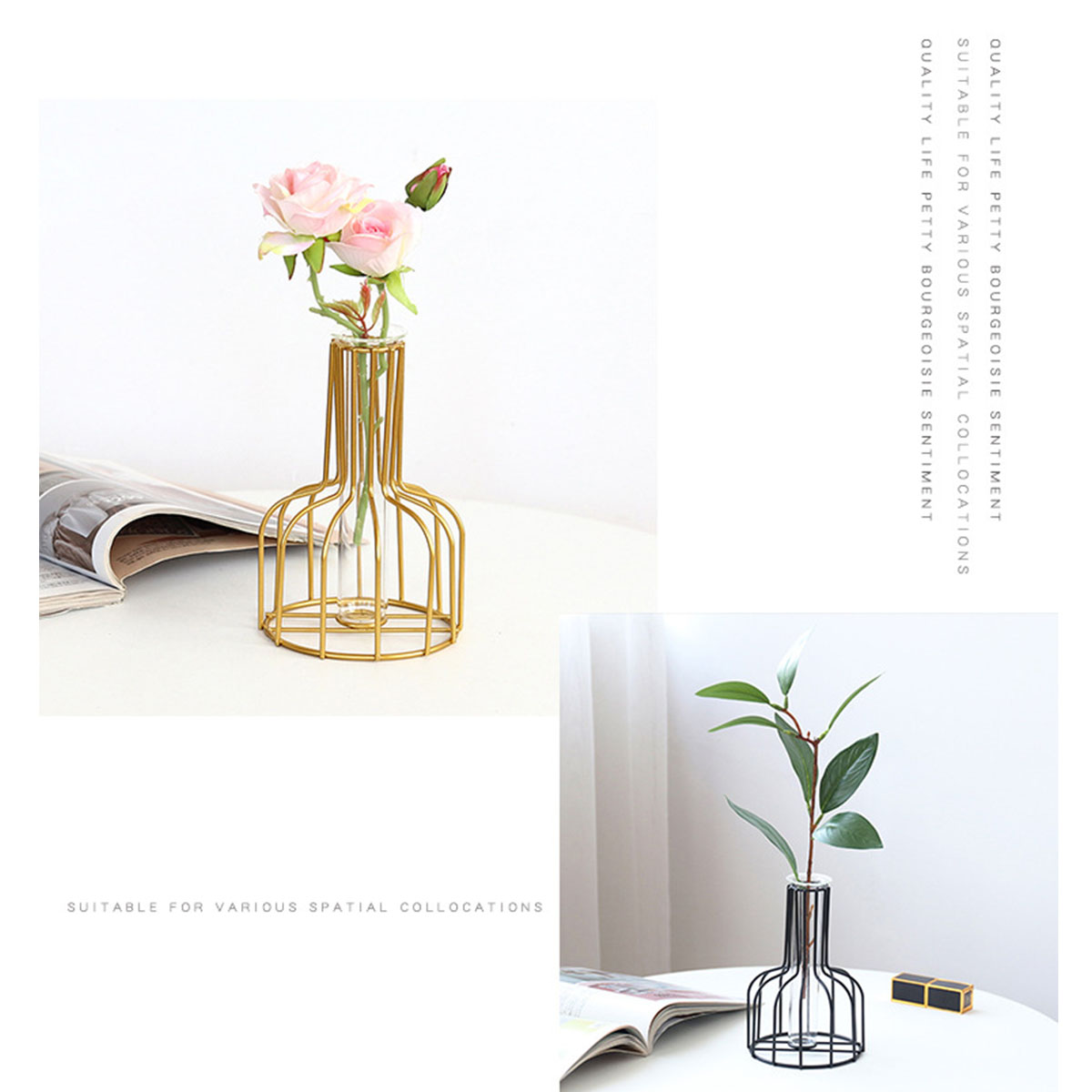 BlackGold-Nordic-Style-Iron-Hydroponic-Flower-Lantern-shaped-Vase-Decoration-1727268
