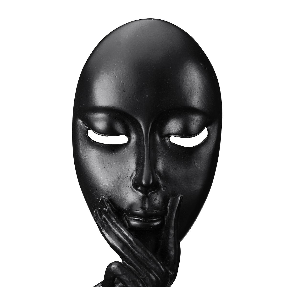 BlackWhite-Resin-Modern-Women-Face-Thinker-Statue-Abstract-Sculptures-Characters-Crafts-Handmade-Car-1439433