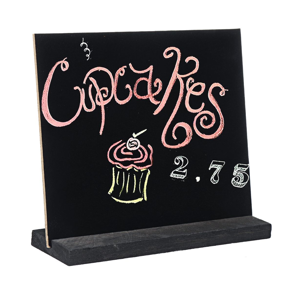 Blackboard-Double-Side-Rustic-Sign-Message-Board-Cafe-School-with-Base-Stands-1629696