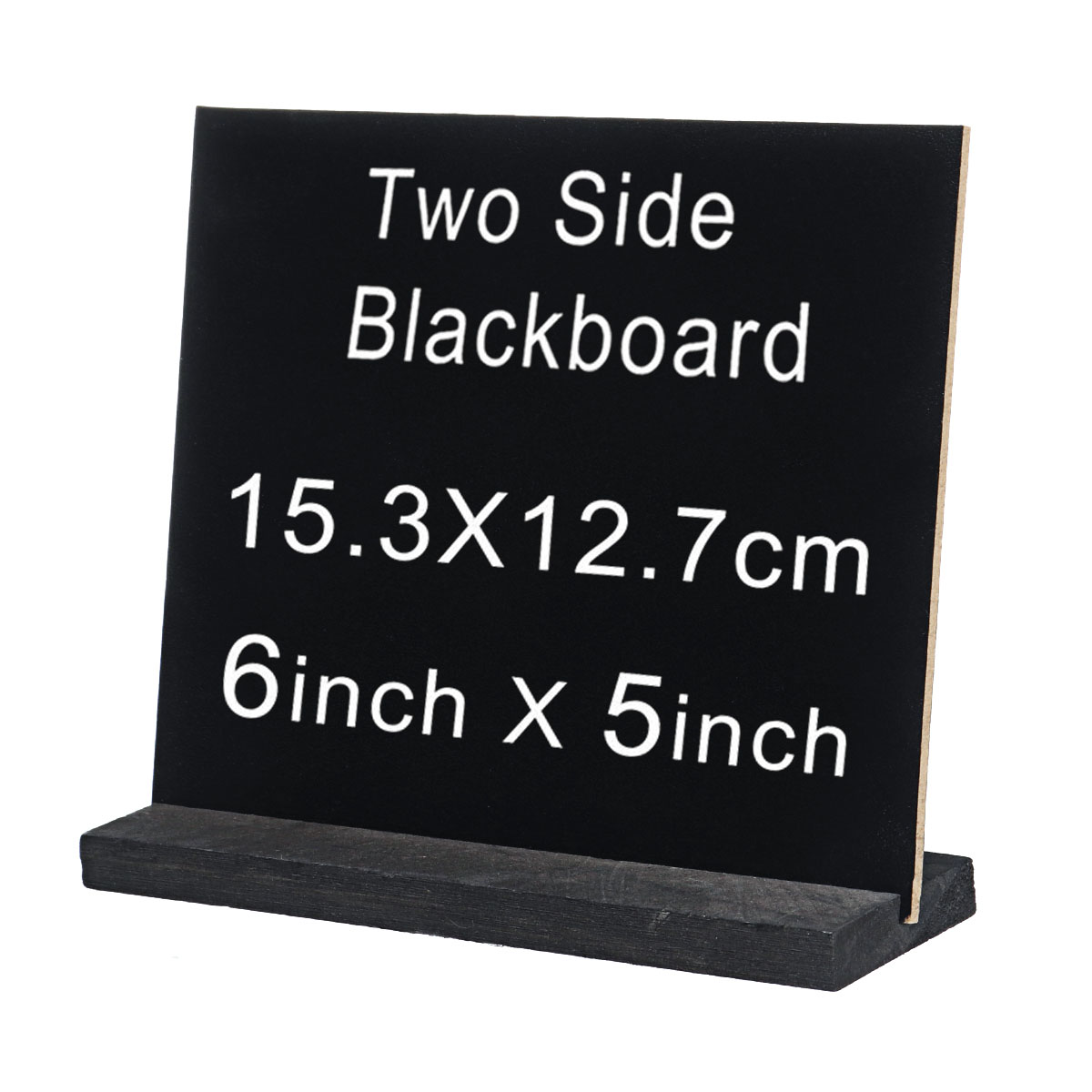Blackboard-Double-Side-Rustic-Sign-Message-Board-Cafe-School-with-Base-Stands-1629696