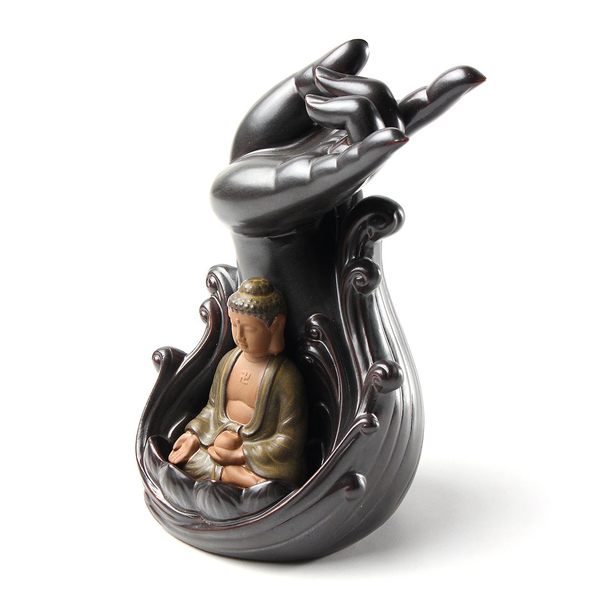 Ceramic-Incense-Cone-Burner-Holder-Smoke-Backflow-Censer-Guanyin-Decor-1344703