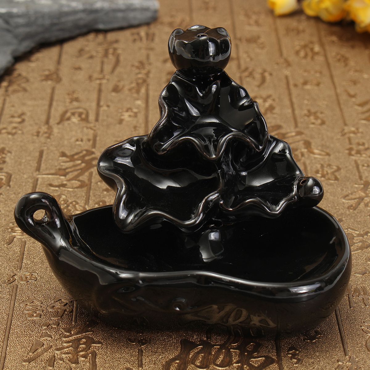 Ceramic-Incense-Cone-Burner-Smoke-Backflow-Tower-Holder-Home-Censer-Decor-1493579