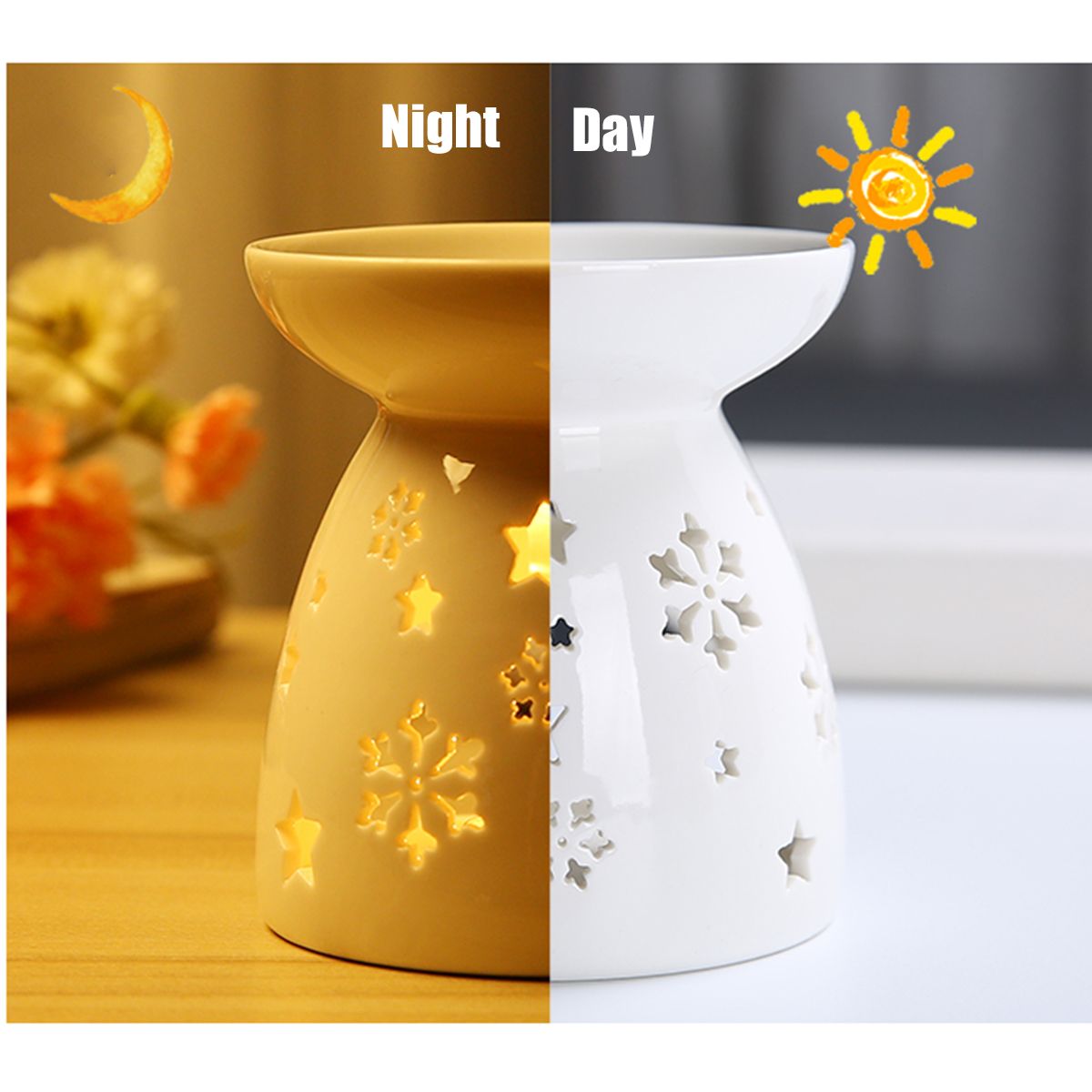 Ceramic-White-Oil-Burner-Wax-Melt-Warmer-Diffuser-Tealight-Candle-Holder-Indoor-1741201