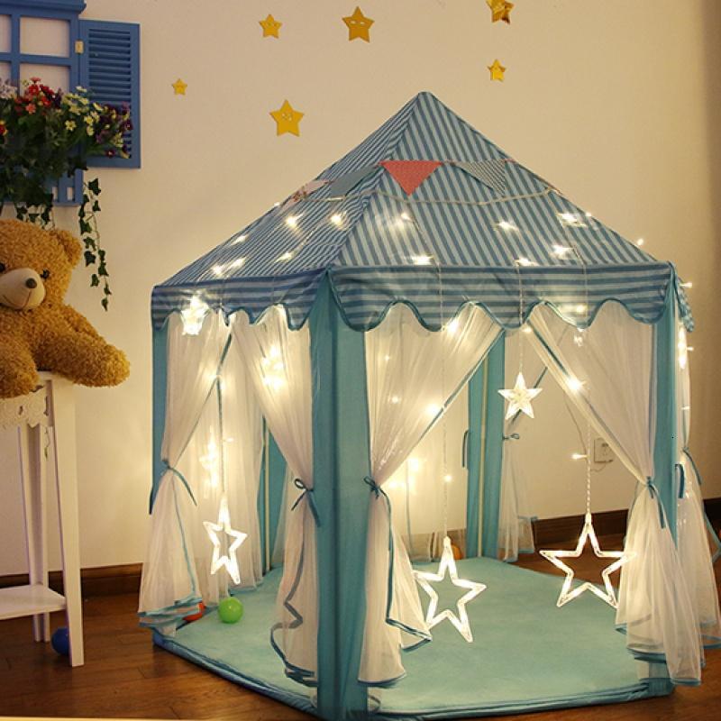Children-Pop-Up-Play-Tent-Princess-Playhouse-Party-Christma-Gift-Decorations-LED-Light-1574109