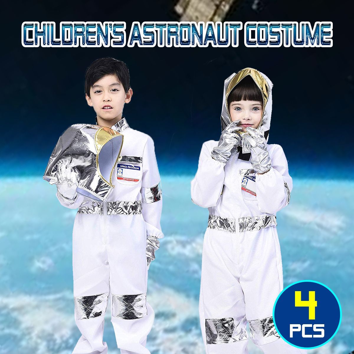 Childs-Kids-Astronaut-Costume-Space-Suit-Toddler-Astronaut-Role-Play-Props-1578933