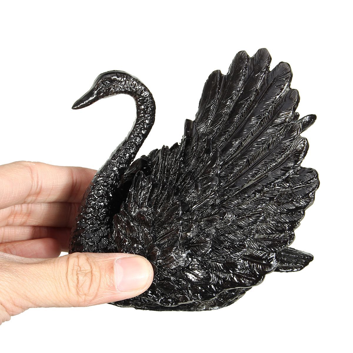 Chinese-Tea-Pet-Color-Change-Resin-Black-Swan-Tea-Play-Tray-Ornaments-Animal-1557254