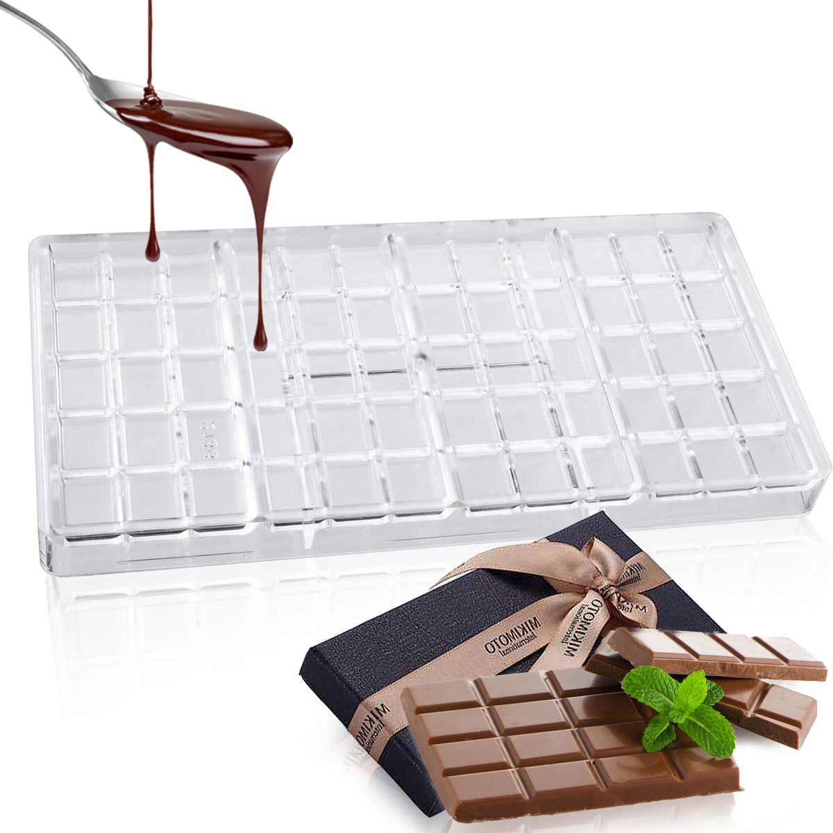 Chocolate-Bar-Mold-Eco-friendly-Plastic-Baking-Pastry-Mould-Cozinha-Kitchen-Tool-1132064