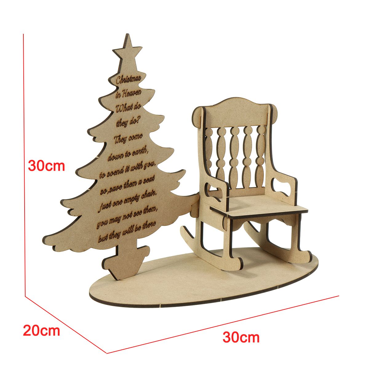 Christmas-In-Heaven-DIY-Wooden-Remembrance-Loved-One-Tree-Decorations-Craft-1605305