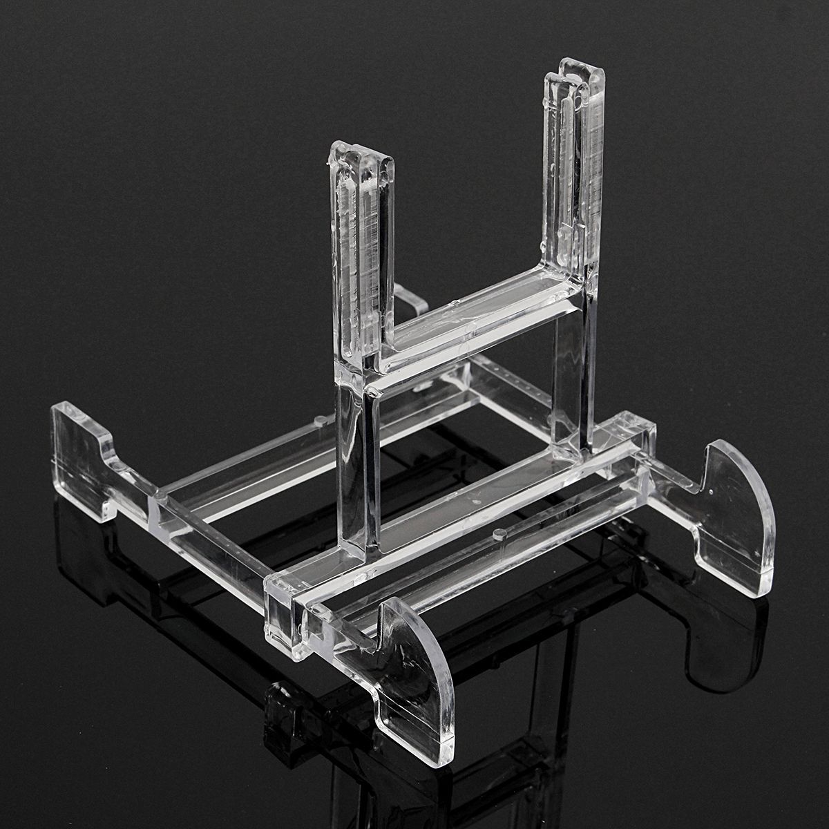 Clear-Adjustable-3quot-5quot-Easel-Jewelry-Display-Stand-Plate-Bowl-Photo-Frame-Book-Artwor-1461085