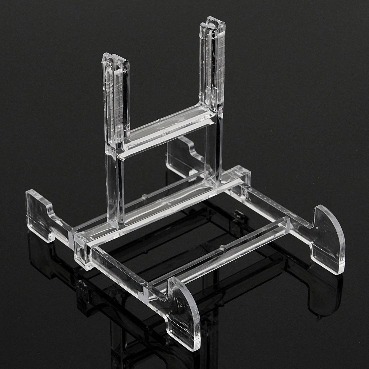 Clear-Adjustable-3quot-5quot-Easel-Jewelry-Display-Stand-Plate-Bowl-Photo-Frame-Book-Artwor-1461085