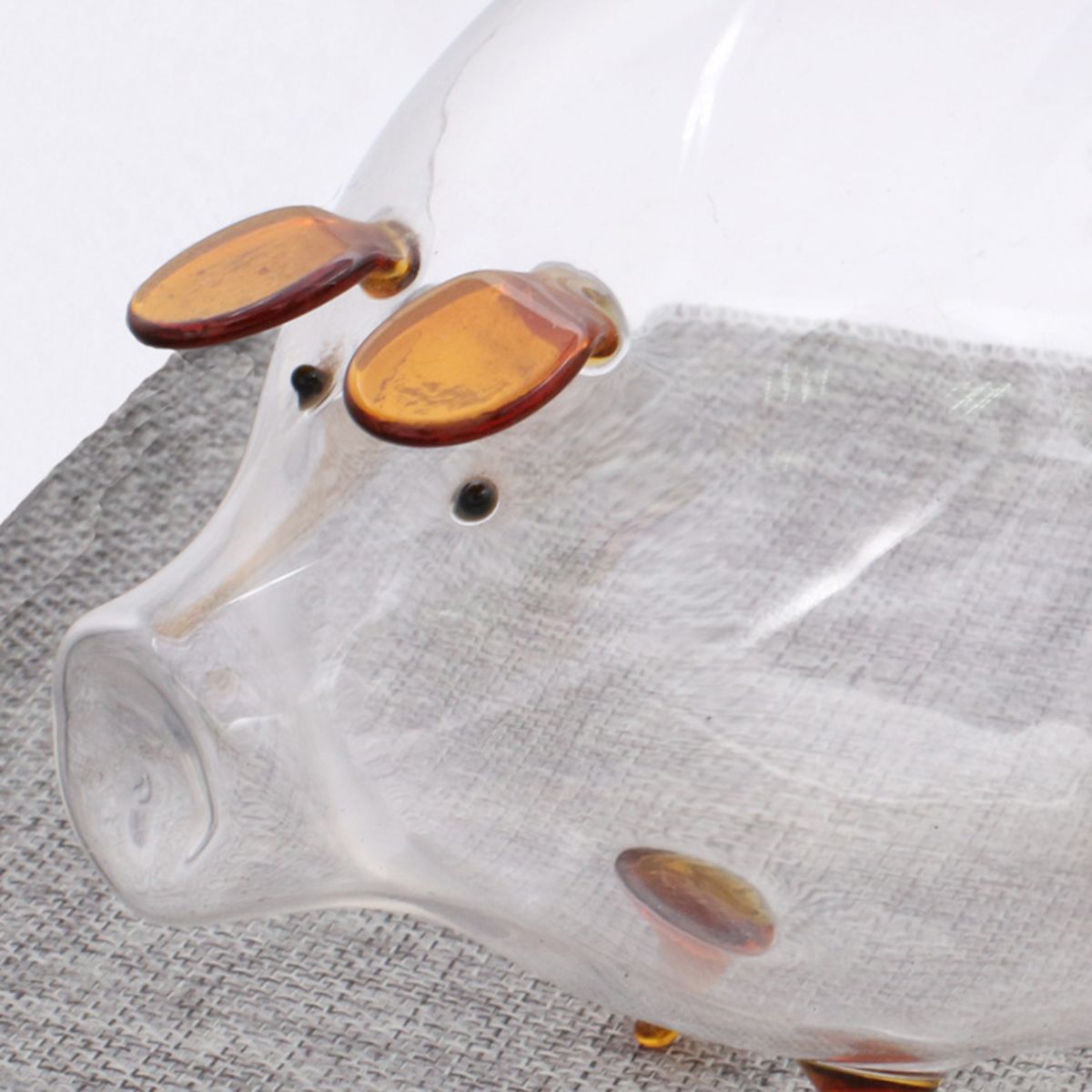 Clear-Glass-Piggy-Bank-Coin-Money-Cash-Collectible-Saving-Box-Jar-Gift-Pig-1498151