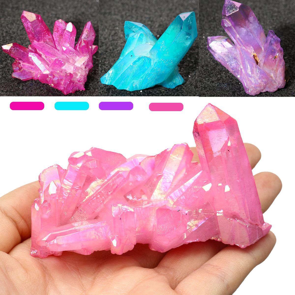 Clear-Quartz-Cluster-Mineral-Specimen-Crystal-Healing-Natural-Home-Decorations-1482462