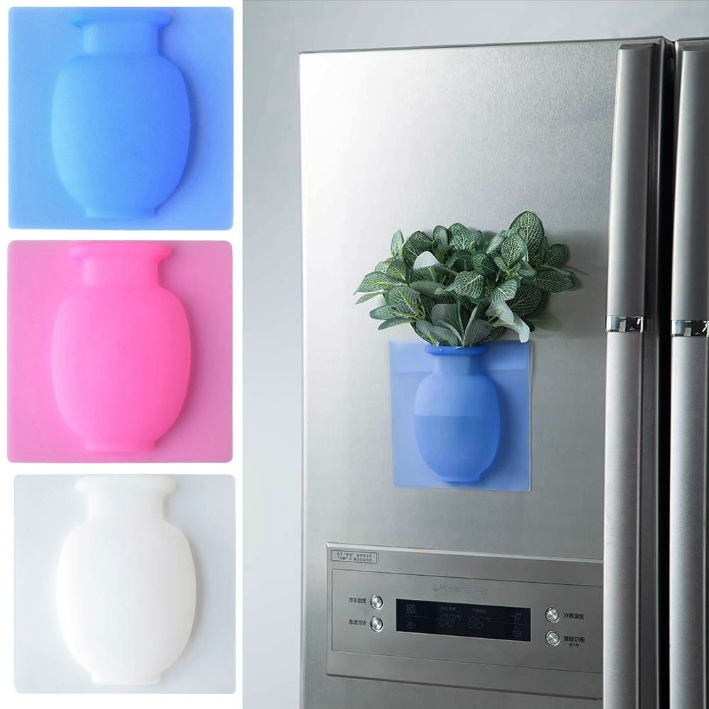 Creative-Magic-Rubber-Wall-Vase-Silicone-Sticky-Flower-Container-Bottle-1704514