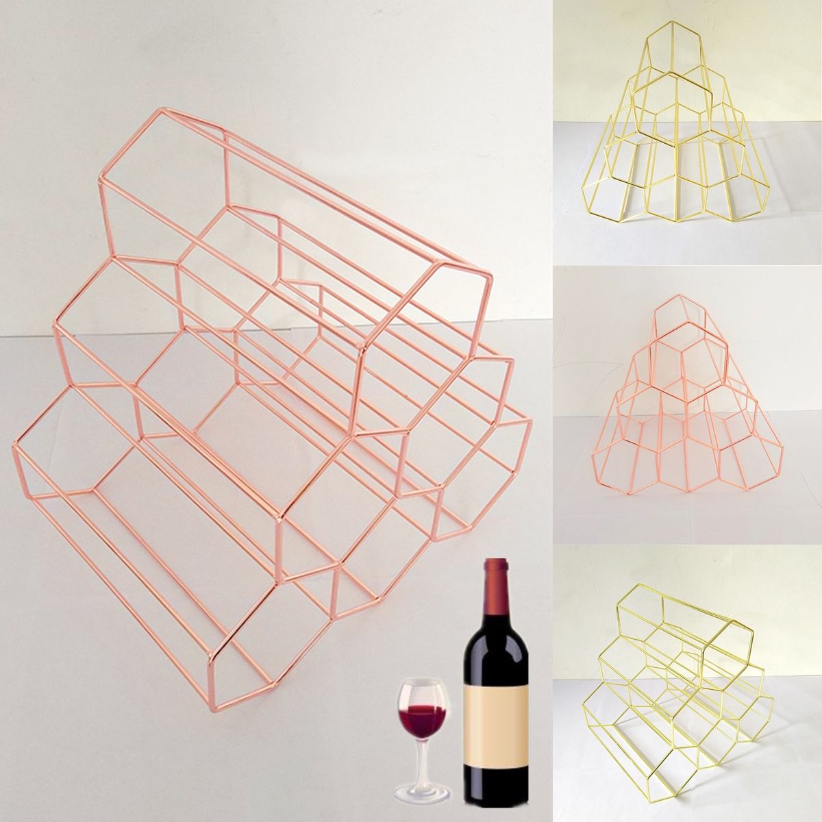 Creative-Triangle-6-Bottle-Wine-Shelf-Rack-Organizer-Storage-Holder-Home-Kitchen-Bar-Decor-1364587