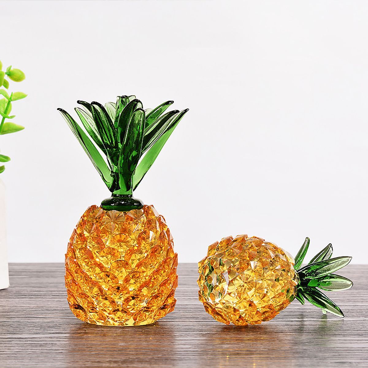 Crystal-Glass-Pineapple-Figurine-Hand-Craft-Gold-Paperweight-Ornament-Gift-Decorations-1583885