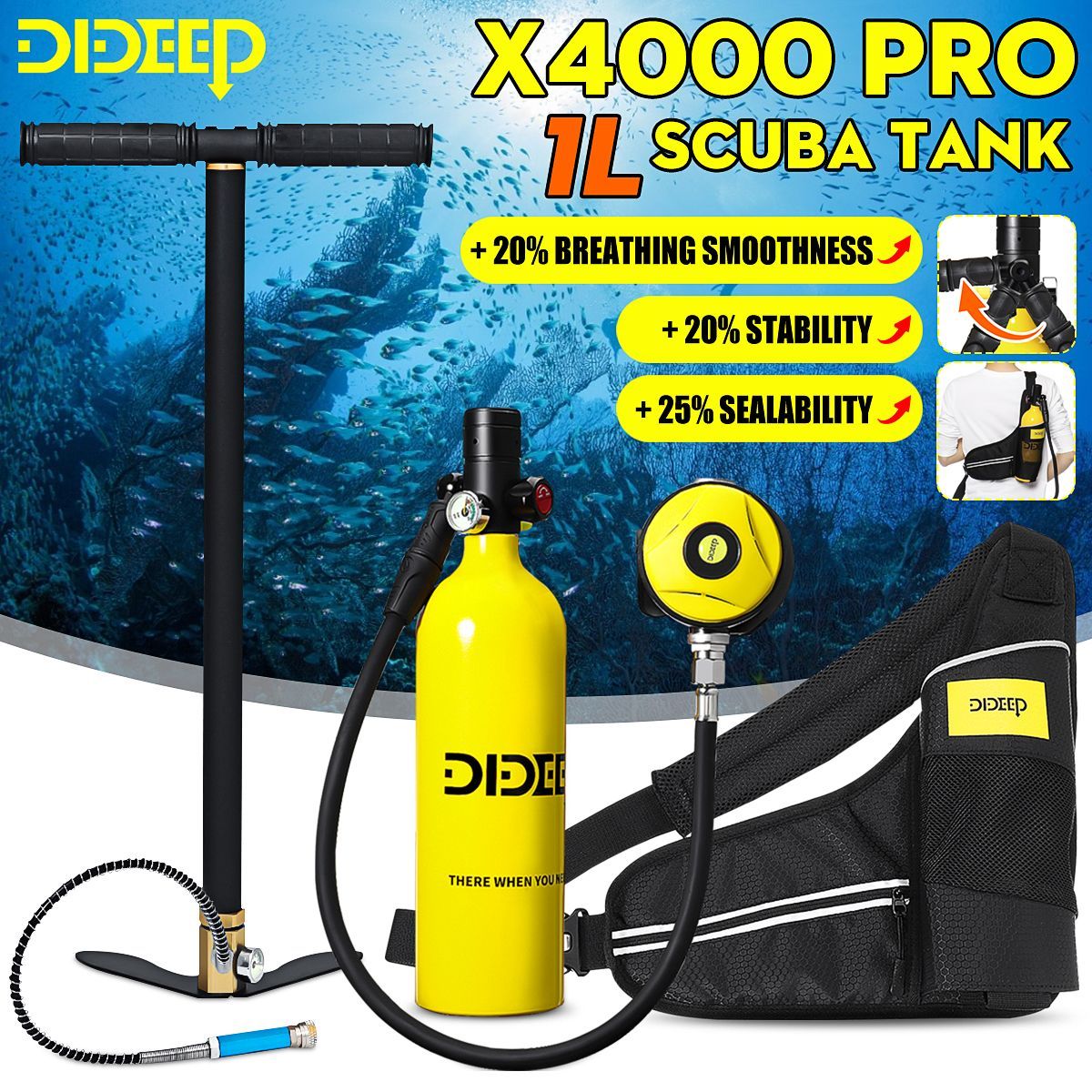 DIDEEP-1L-Portable-Scuba-Tank-Diving-Oxygen-Dive-Equipment--Inflator-Pump-Kit-1677494