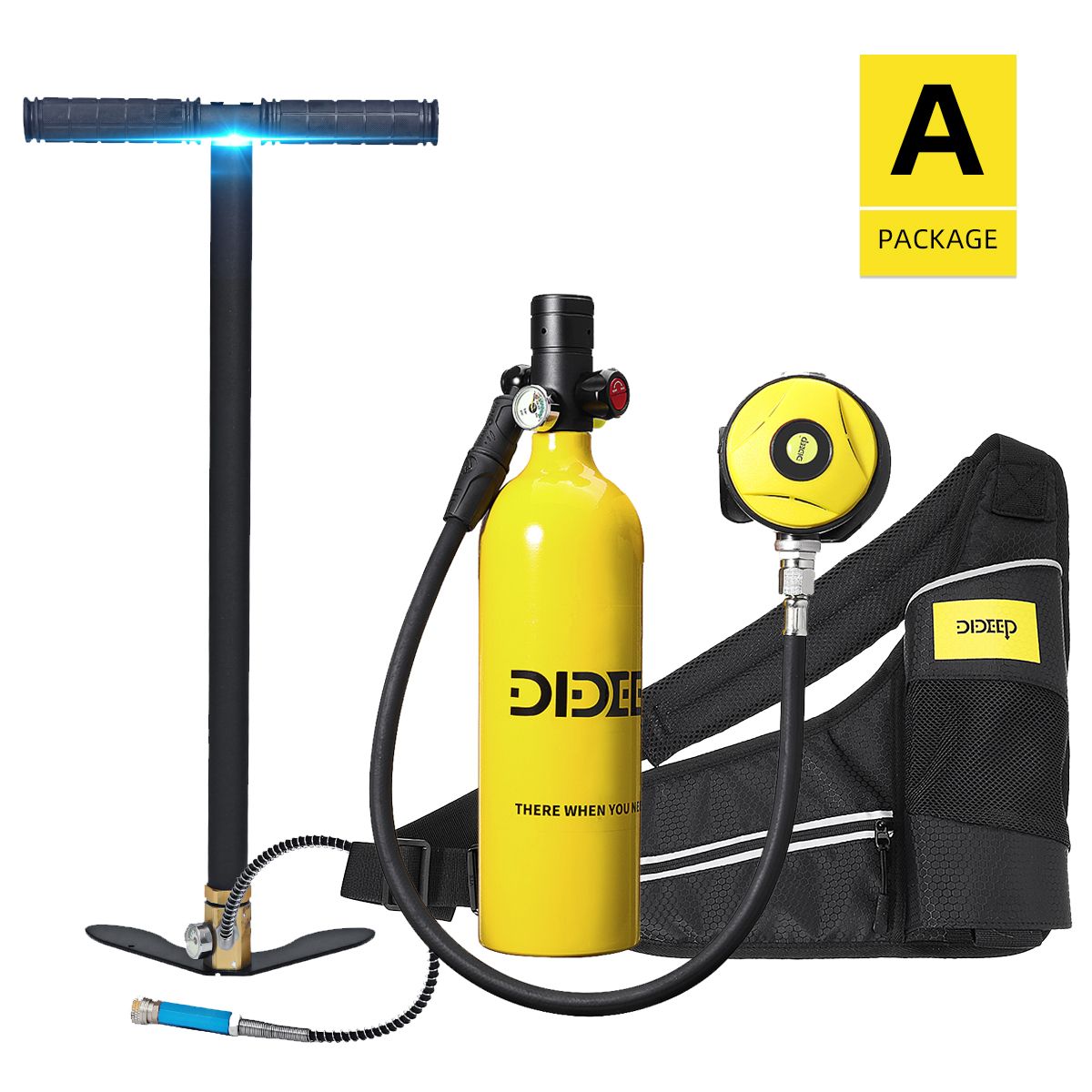 DIDEEP-1L-Portable-Scuba-Tank-Diving-Oxygen-Dive-Equipment--Inflator-Pump-Kit-1677494