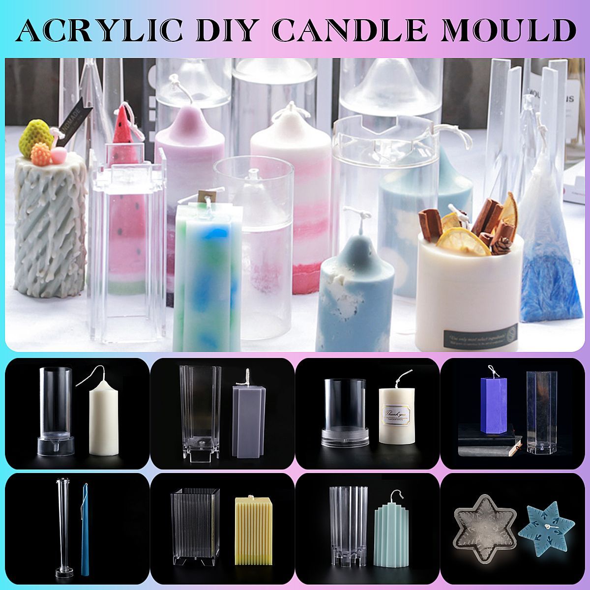 DIY-Candle-Molds-Candle-Making-Mould-Handmade-Soap-Acrylic-Mold-Clay-Craft-Gift-1597535