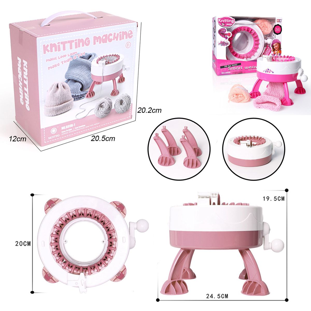 DIY-Hand-Knitting-Machine-Weaving-Loom-for-Scarf-Hat-Kids-Pretend-Play-Toys-1630501