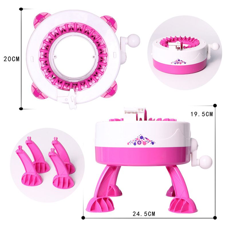 DIY-Hand-Knitting-Machine-Weaving-Loom-for-Scarf-Hat-Kids-Pretend-Play-Toys-1630501