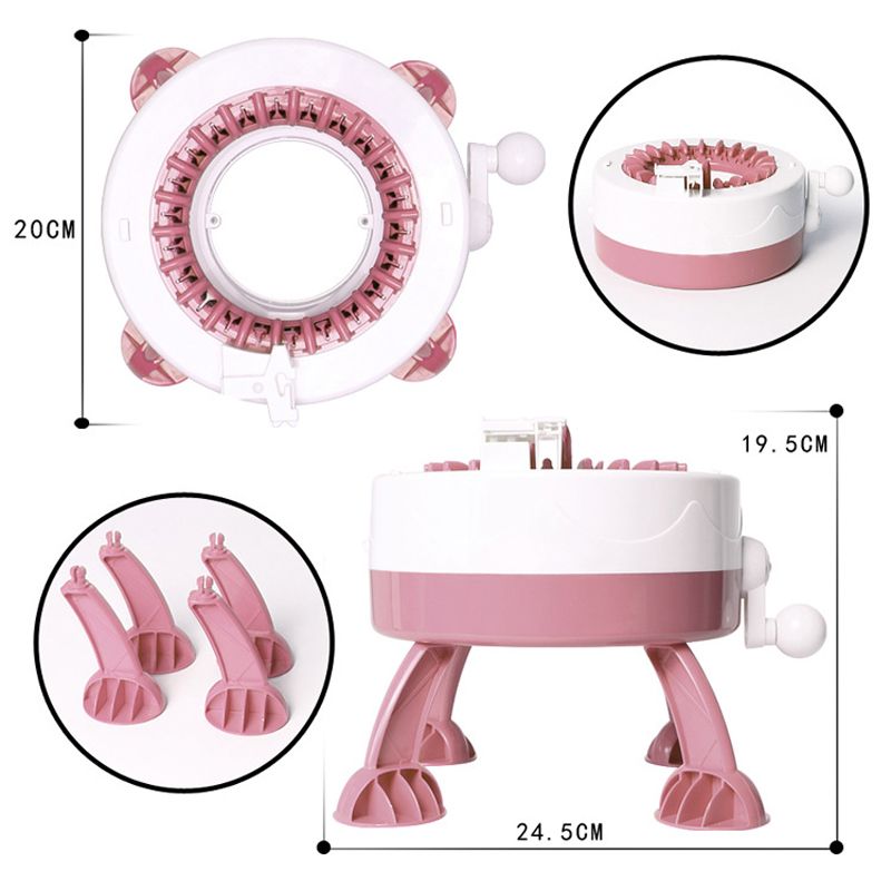 DIY-Hand-Knitting-Machine-Weaving-Loom-for-Scarf-Hat-Kids-Pretend-Play-Toys-1630501