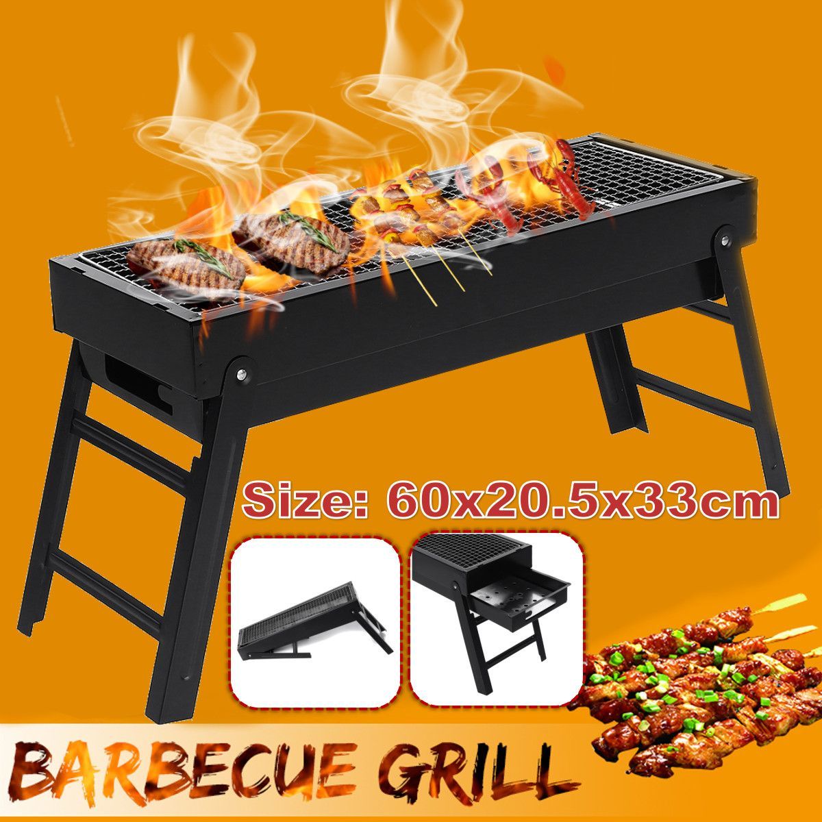 DIY-Portable-Folding-Fire-Pit-BBQ-Grill-Rack-Outdoor-Garden-Square-Camping-1685468