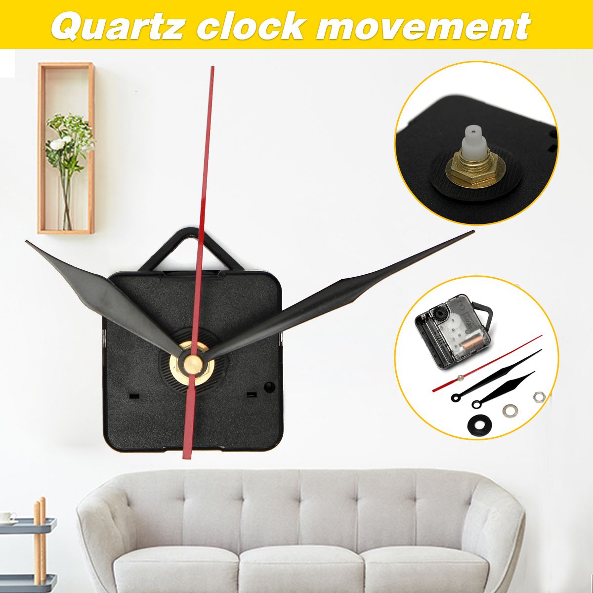 DIY-Wall-Quartz-Clock-Movement-Black-and-Red-Hands-Mechanism-Repair-Tool-Parts-1304960