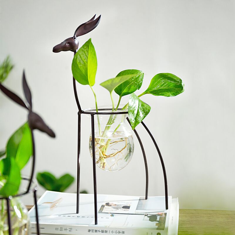 Deer-Hydroponic-Container-European-Ornaments-Transparent-Flower-Vase-Plant-Pot-1412035