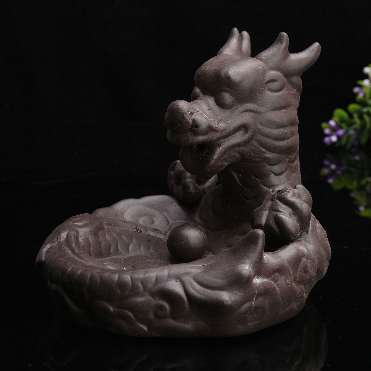 Dragon-Fish-Backflow-Tower-Burner-Holder-Ceramic-With-10Pcs-Cone-Incense-Decor-1304897