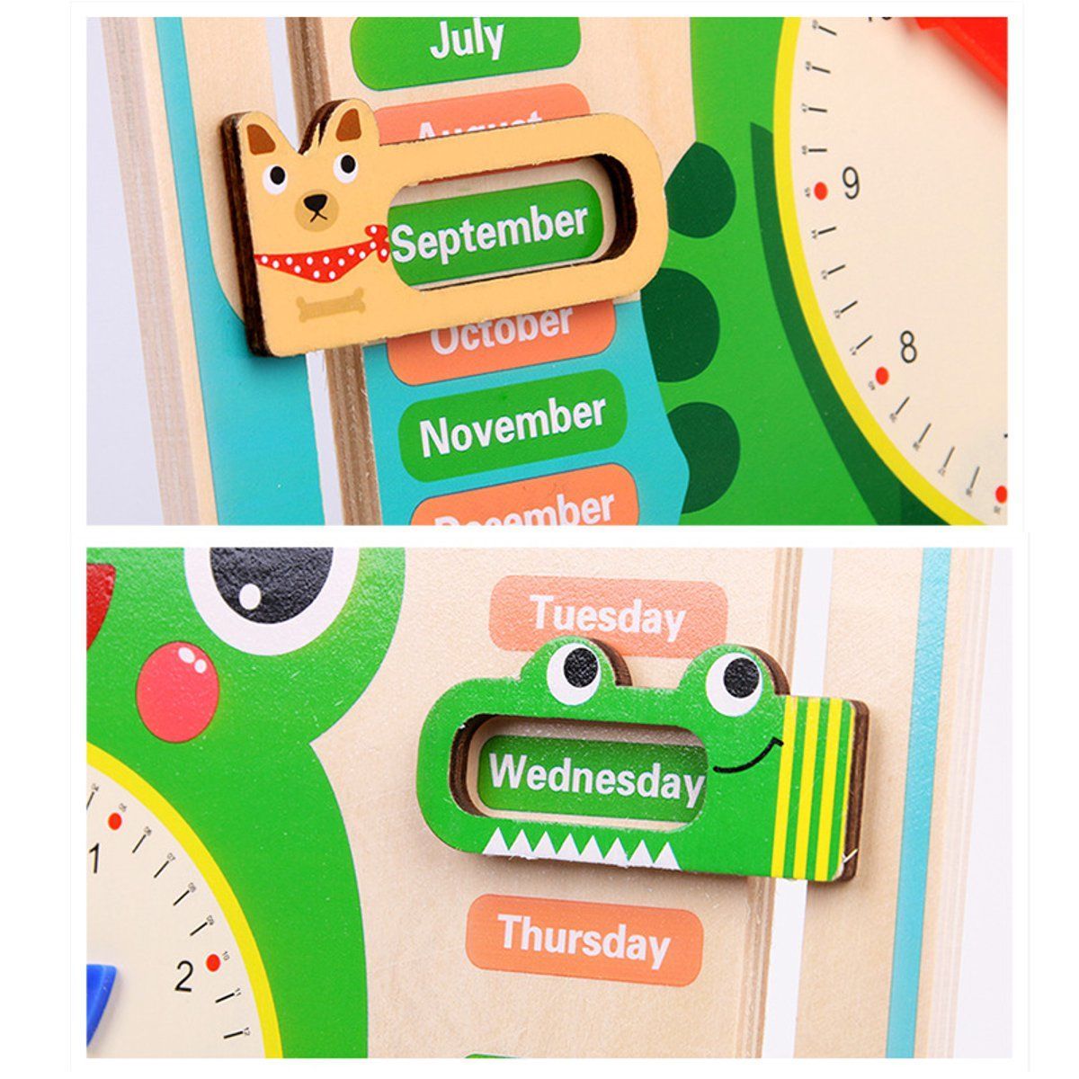 Educational-Wooden-Toys-Children-School-Calendar-Clock-Weather-Learning-Board-1588350