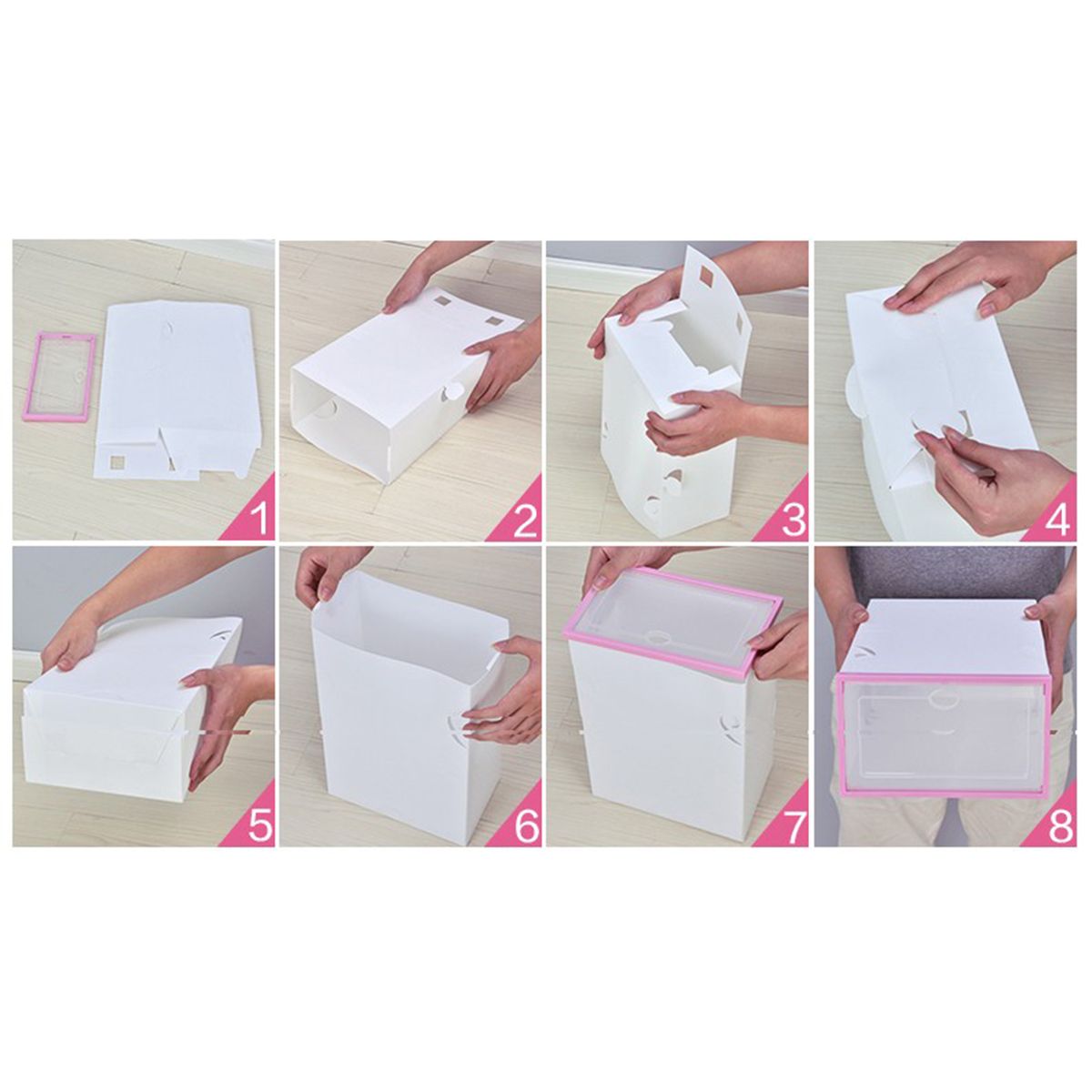 Filp-Cover-Foldable-Clear-Plastic-Shoe-Racks-Boxes-Storage-Organizer-Stackable-Tidy-Single-Box-1426210