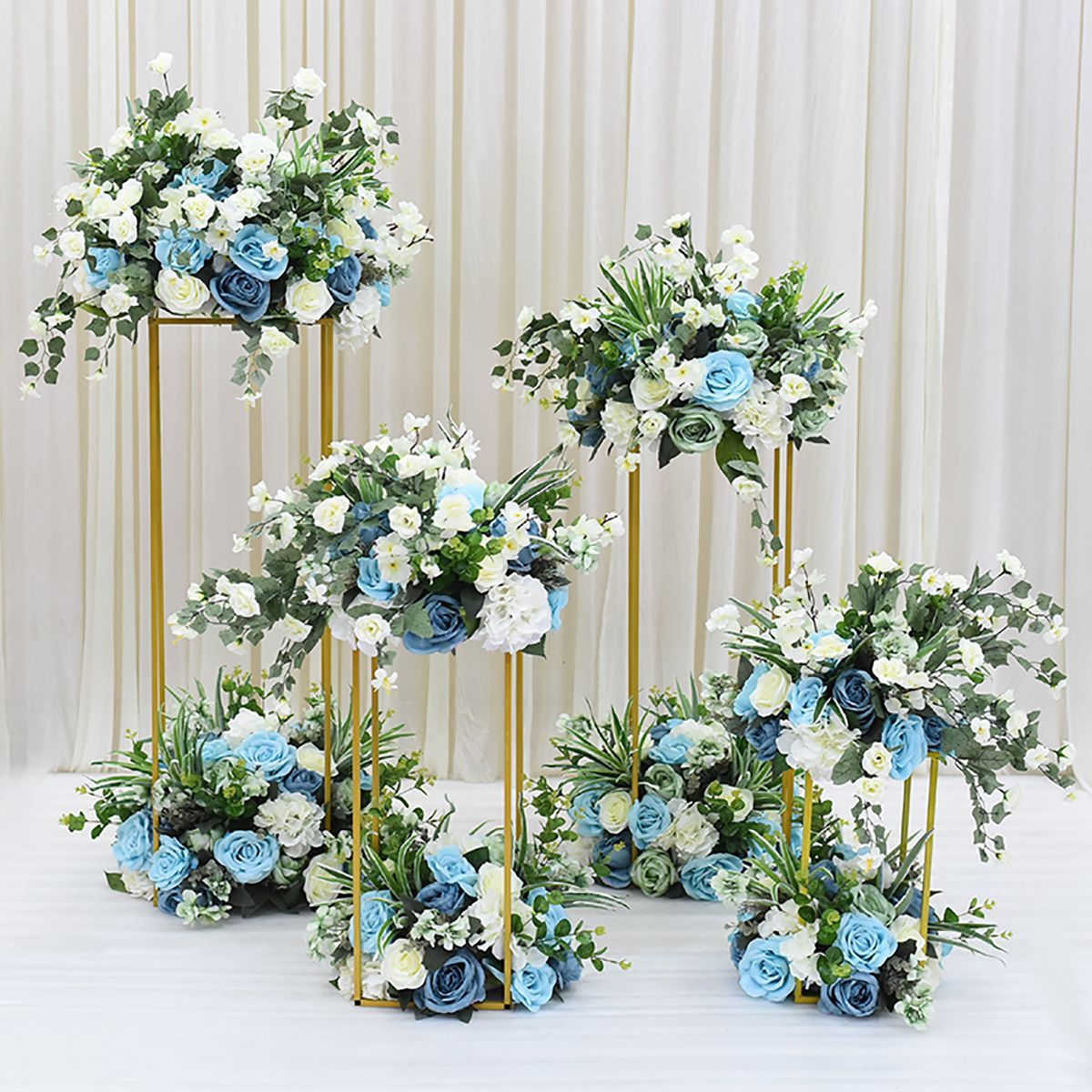 Flower-Rack-Wedding-Metal-Art-Geometric-Column-Vase-Stand-Prop-Party-Detachable-1593823