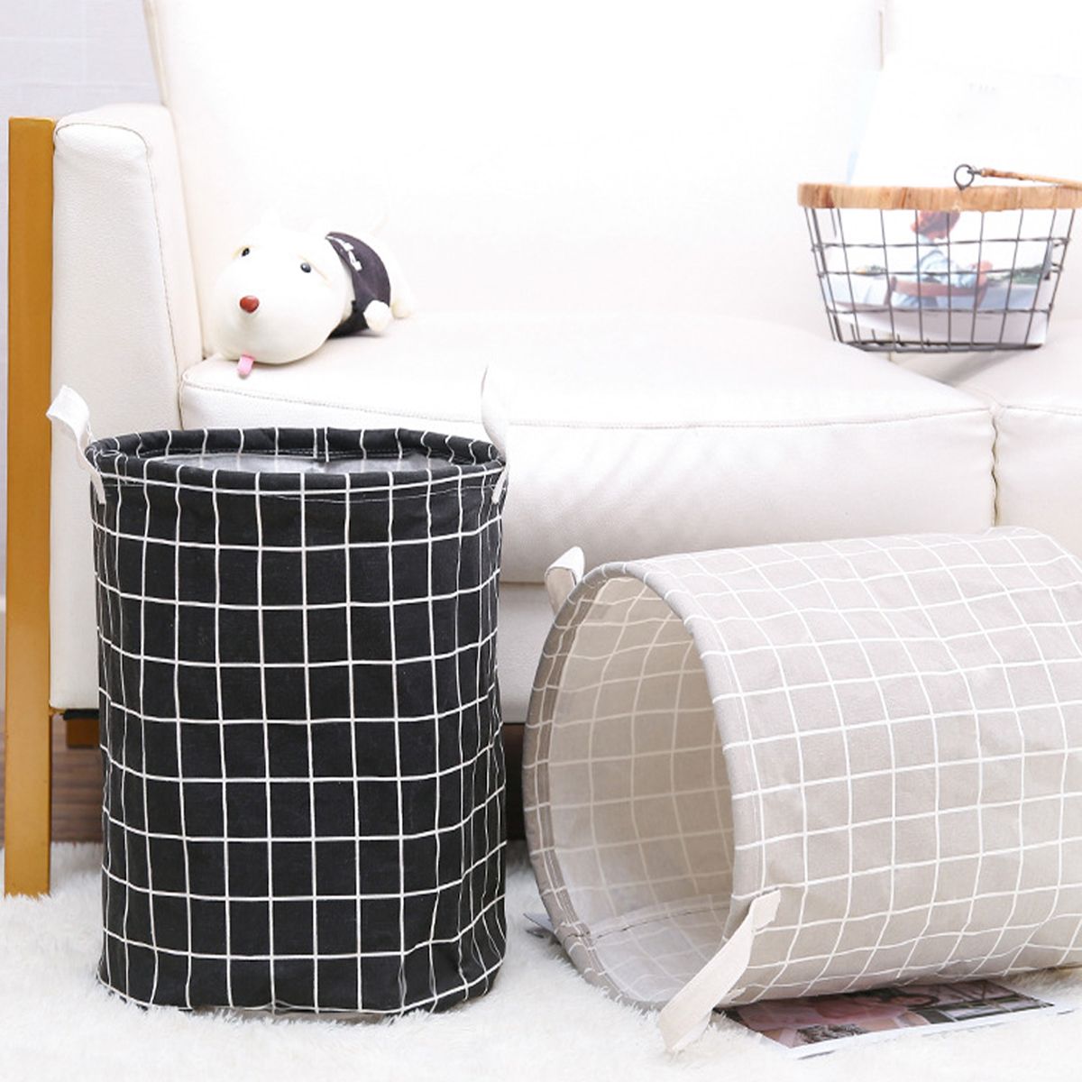 Foldable-Large-Storage-Laundry-Hamper-Clothes-Baskets-Sorter-Canvas-Laundry-Washing-Bag-1341813