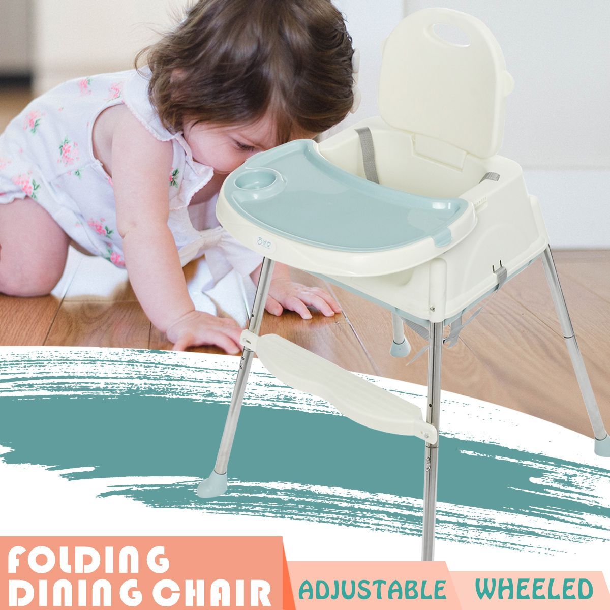 Folding-3-in-1-Baby-Infant-Dining-High-Chair-Toddler-Feeding-Table-Booster-1662547
