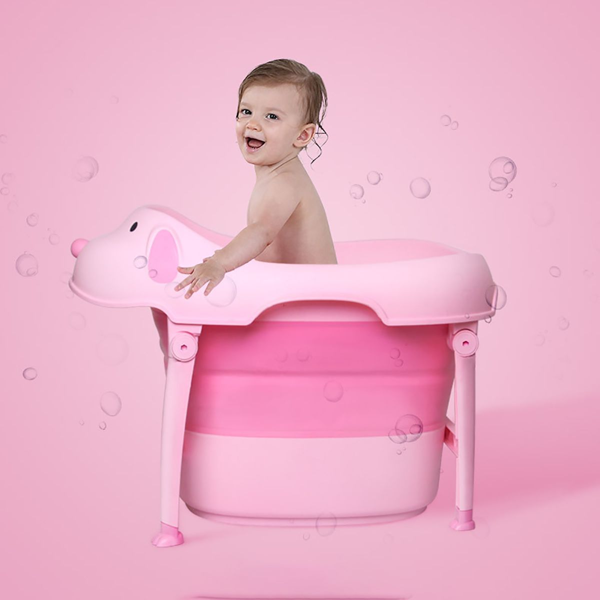 Folding-Childrens--Baby-Bath-Tub-Baby-Supplies-Water-Bucket-With-Chair-1554009