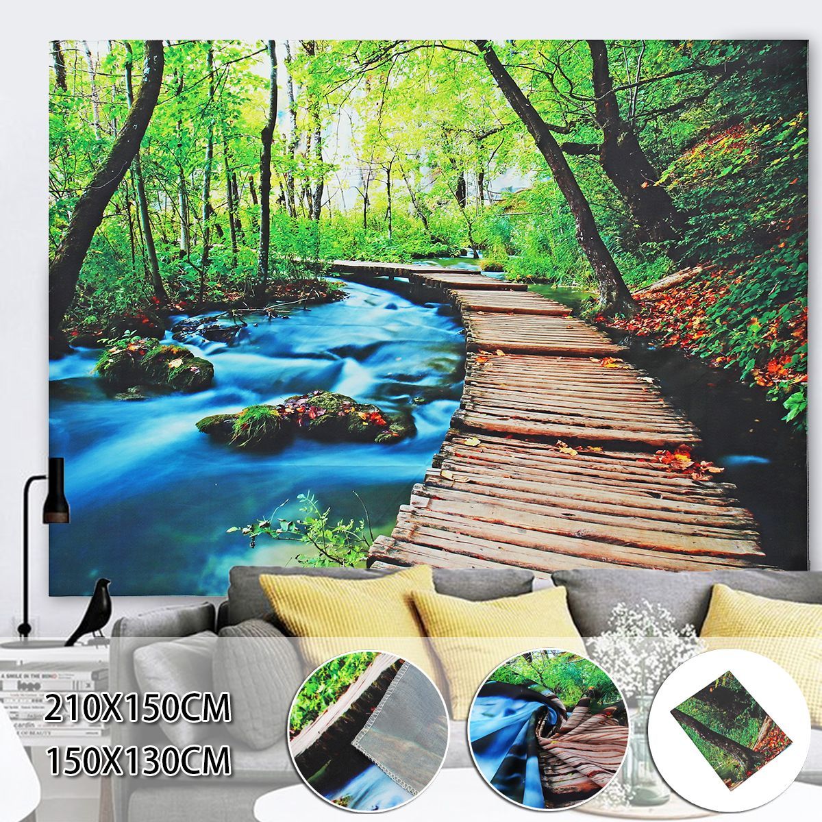 Forest-Art-Tapestry-Wall-Hanging-Throw-Bedspread-Beach-Towel-Cloth-Home-Decor-1540260