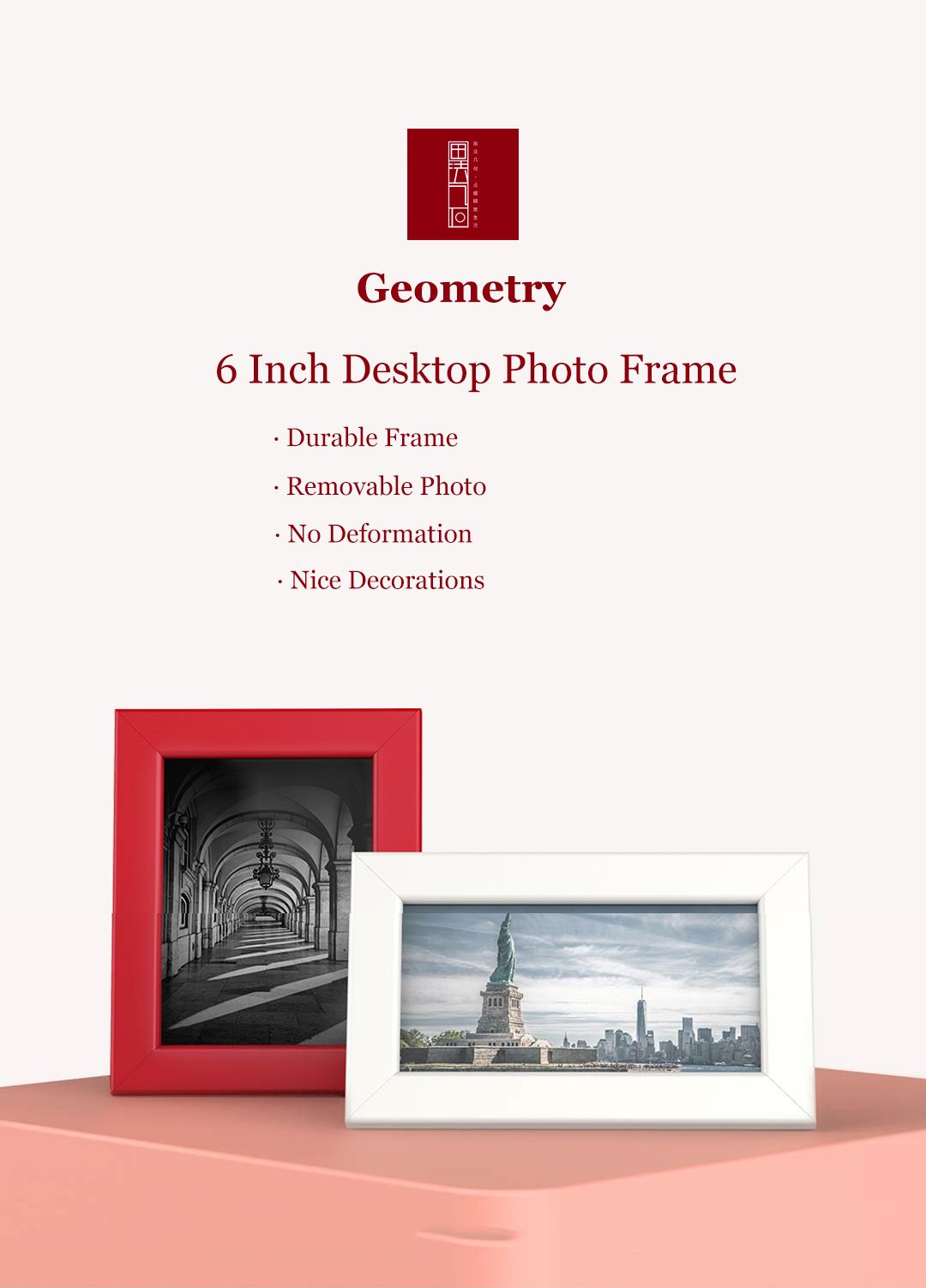 Geometry-6-Inch-Picture-Frame-MDF-Natural-Photo-Display-Desktop-Photo-Frame-Holder-High-Definition-1515878