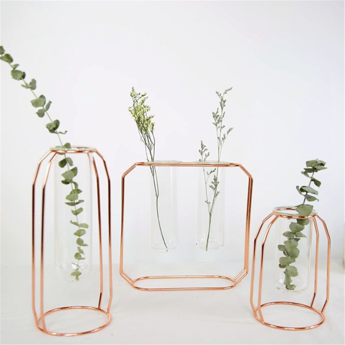 Glass-Vase-Flower-Holder-Plant-Container-Metal-Line-for-Decorations-1450433