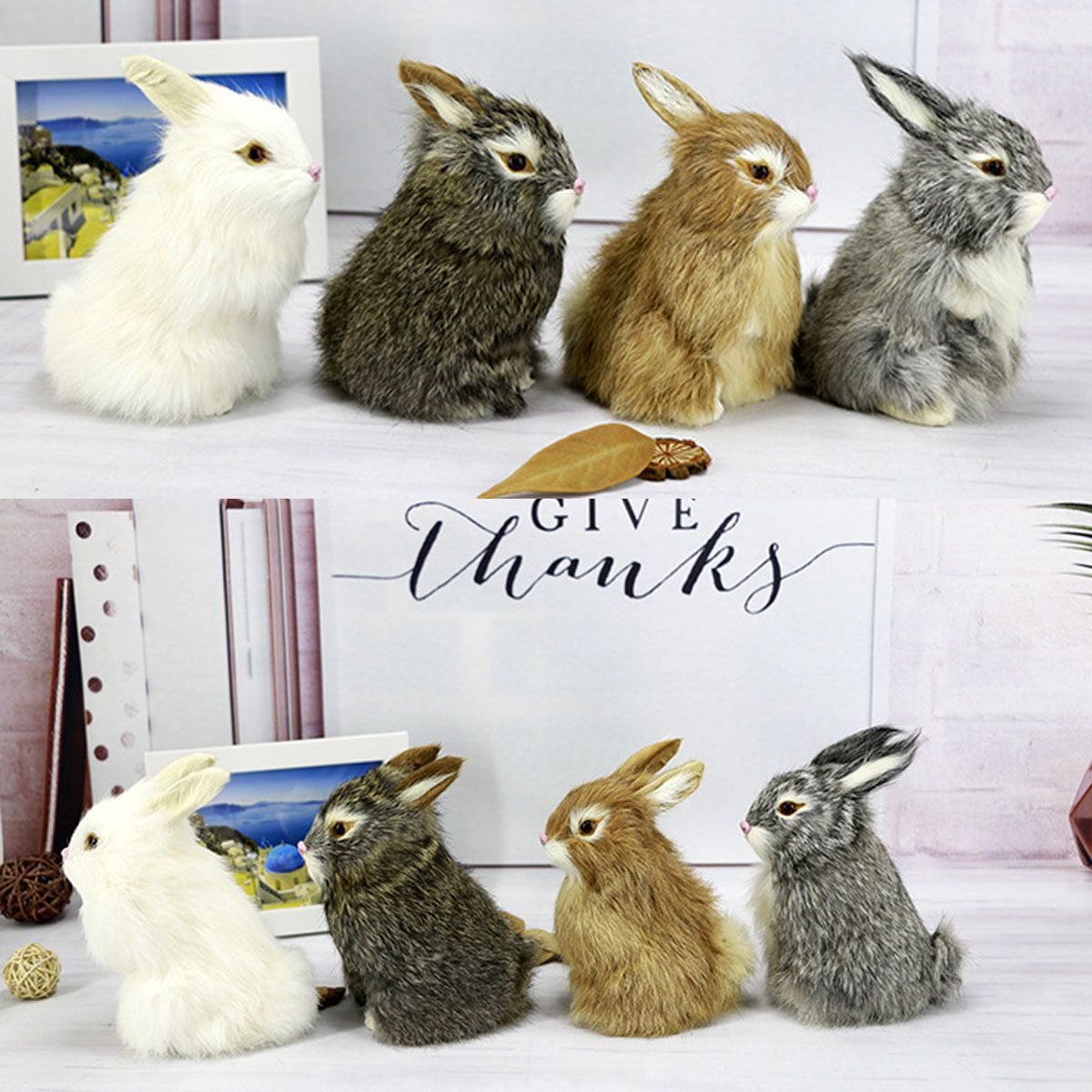 GrayYellowBrownWhite-Rabbits-Handmade-Easter-Bunnies-Home-Decorations-Desktop-Ornament-1452976