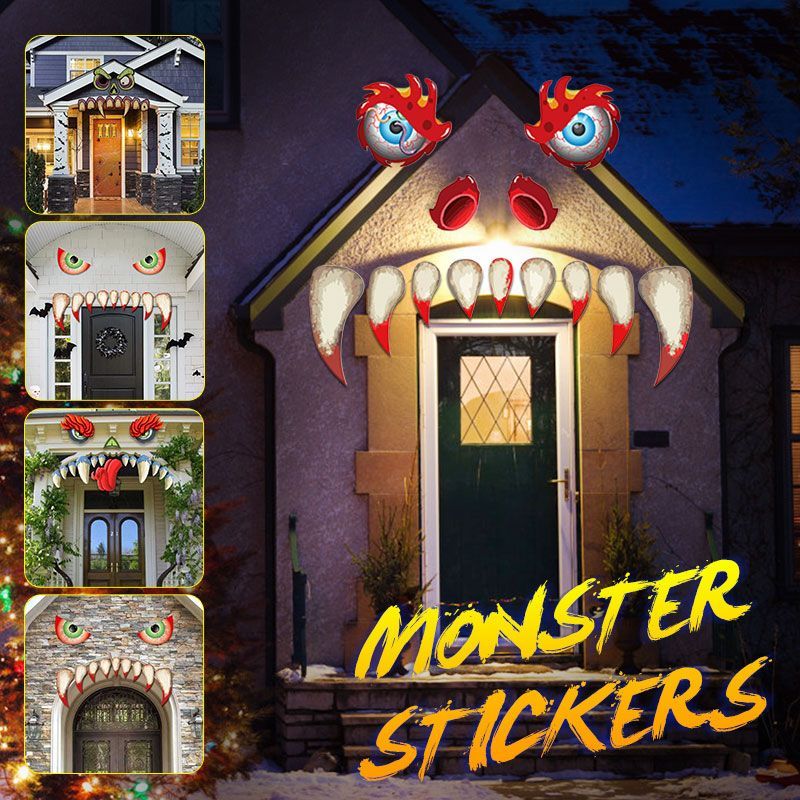 Halloween-Ghost-Eyes-Tooth-Window-Wall-Stickers-Decals-Party-Scary-Decor-1713658