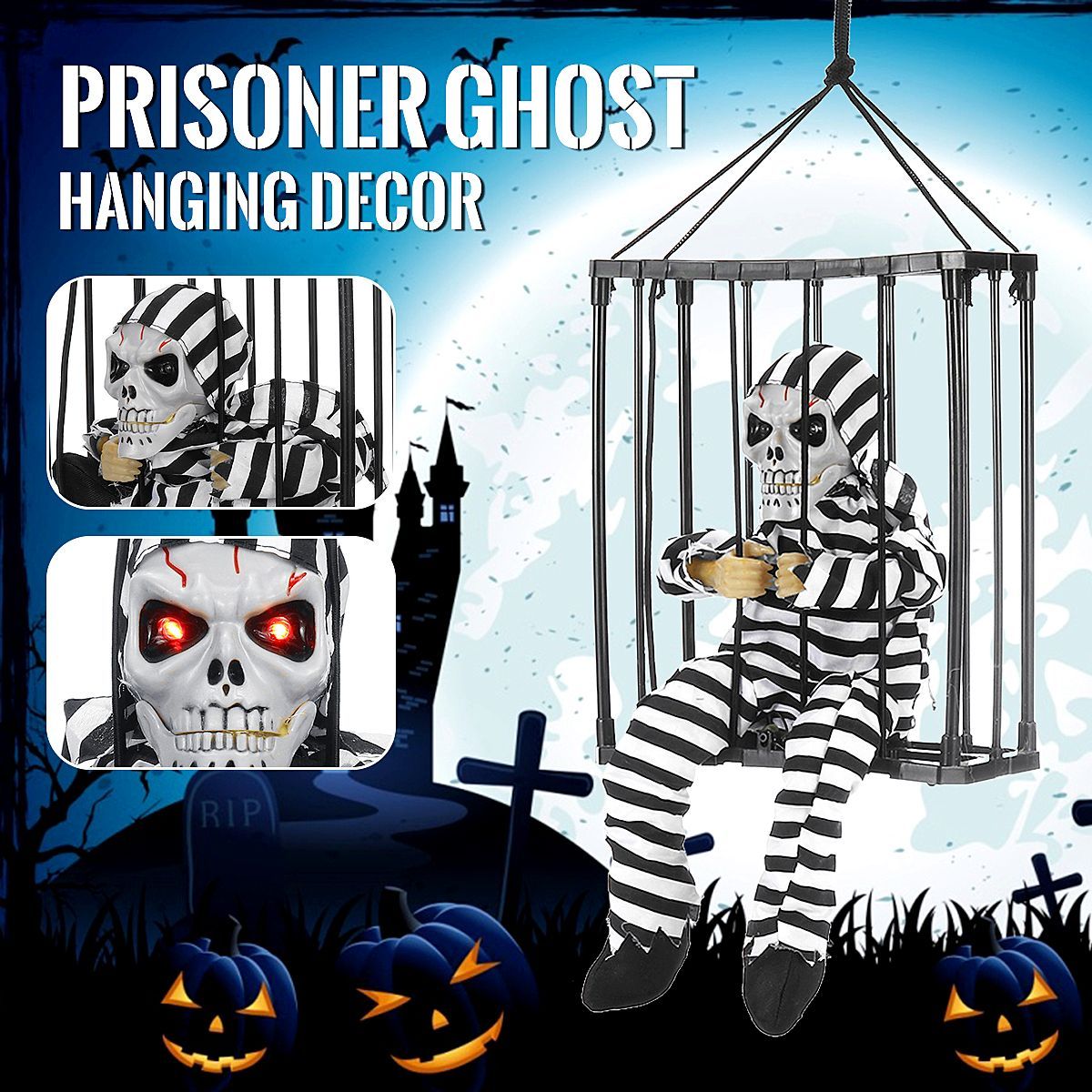 Halloween-Hanging-Jail-Cage-Prisoner-Ghost-Skeleton-Glow-Eyes-Ghost-Sounds-Decoration-1751669